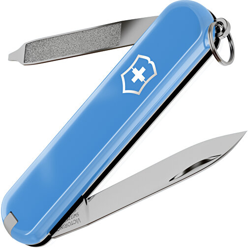 ESCORT - Victorinox Schweizer Messer , Victorinox, Summer Rain / Falling Snow, hochlegierter, rostfreier Stahl, 5,80cm x 0,80cm x 1,80cm (Länge x Höhe x Breite), Bild 1