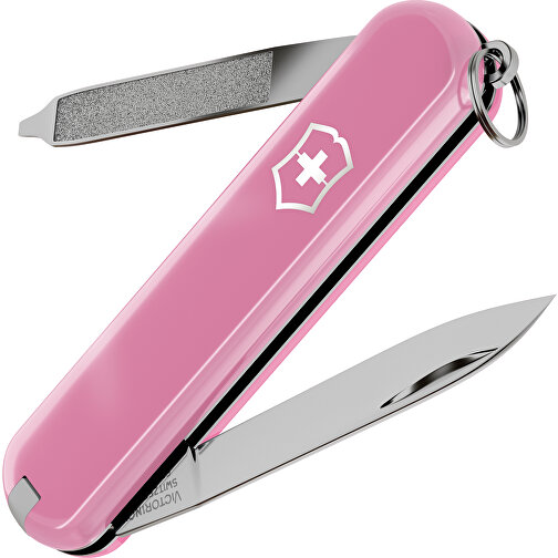 ESCORT - Victorinox Schweizer Messer , Victorinox, Cherry Blossom, hochlegierter, rostfreier Stahl, 5,80cm x 0,80cm x 1,80cm (Länge x Höhe x Breite), Bild 1