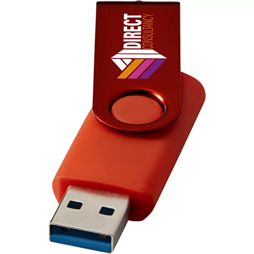 Rotate metaliczny pendrive wyposażony w interfejs USB 3.0, Obraz 2