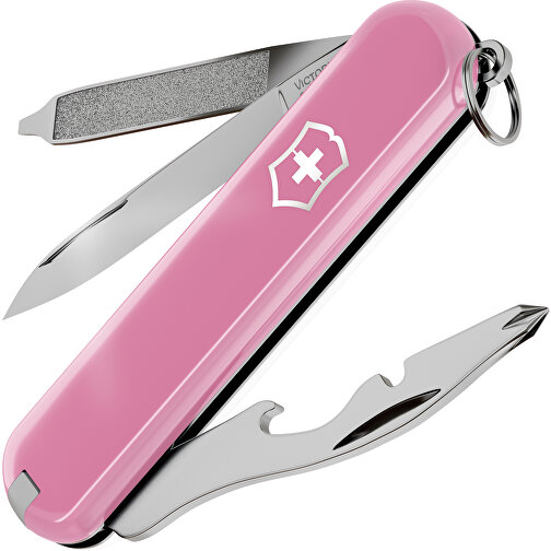 RALLY - Victorinox Schweizer Messer , Victorinox, Cherry Blossom / Falling Snow, hochlegierter, rostfreier Stahl, 5,80cm x 0,90cm x 2,00cm (Länge x Höhe x Breite), Bild 1