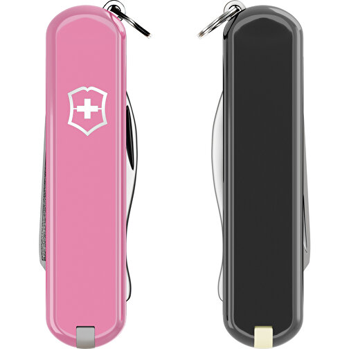 RALLY - Victorinox Schweizer Messer , Victorinox, Cherry Blossom / Dark Illusion, hochlegierter, rostfreier Stahl, 5,80cm x 0,90cm x 2,00cm (Länge x Höhe x Breite), Bild 5