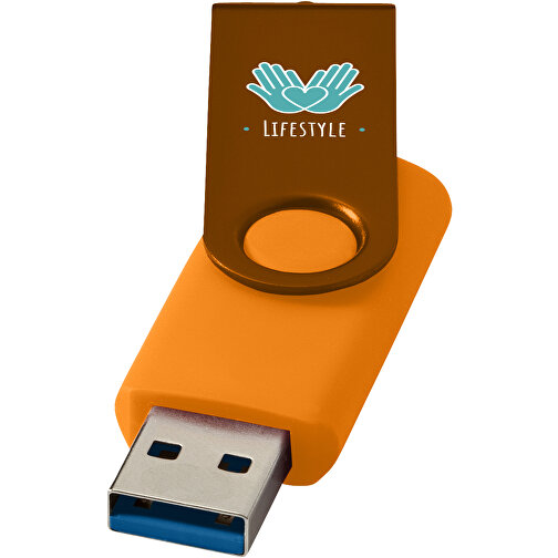 Chiavetta USB 3.0 rotante in metallo, Immagine 2