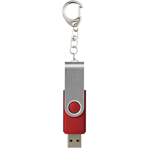 Rotate USB-Stick 3.0 Mit Schlüsselanhänger , mittelrot MB , 32 GB , Kunststoff, Aluminium MB , 5,80cm x 1,90cm x 1,00cm (Länge x Höhe x Breite), Bild 3