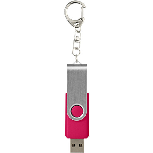 Rotate USB-Stick 3.0 Mit Schlüsselanhänger , magenta MB , 128 GB , Kunststoff, Aluminium MB , 5,80cm x 1,90cm x 1,00cm (Länge x Höhe x Breite), Bild 3