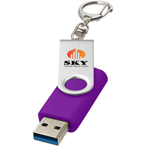 Obrotowa pamiec USB 3.0 z brelokiem do kluczy, Obraz 2