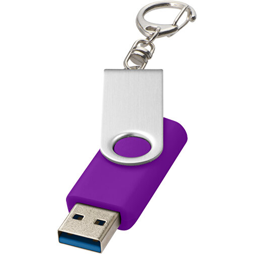 Rotate USB-Stick 3.0 Mit Schlüsselanhänger , lila MB , 32 GB , Kunststoff, Aluminium MB , 5,80cm x 1,90cm x 1,00cm (Länge x Höhe x Breite), Bild 1