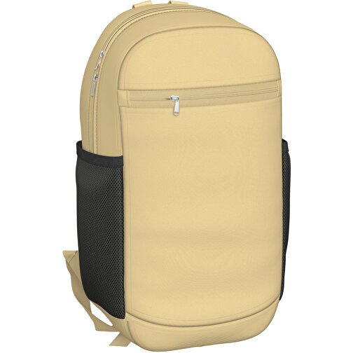 Rucksack Milan , hellbraun, Sublimation-fabric 300g, 15,00cm x 40,00cm x 30,00cm (Länge x Höhe x Breite), Bild 1