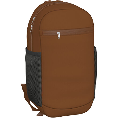 Rucksack Milan , nougatbraun, Sublimation-fabric 300g, 15,00cm x 40,00cm x 30,00cm (Länge x Höhe x Breite), Bild 1