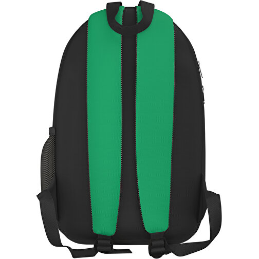 Rucksack Easy , hellgrün / schwarz, Sublimation-fabric 300g, 15,00cm x 40,00cm x 30,00cm (Länge x Höhe x Breite), Bild 2