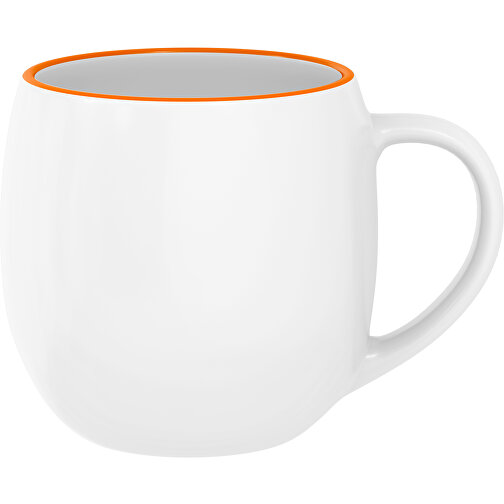 Olaf Rand Farbig 400ml , weiss / karottenorange, New Bone China Porzellan, 9,00cm x 12,00cm (Höhe x Breite), Bild 1