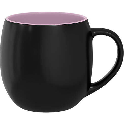 Olaf Innen Farbig Aussen Schwarz 400ml , schwarz / dunkelpink, New Bone China Porzellan, 9,00cm x 12,00cm (Höhe x Breite), Bild 1