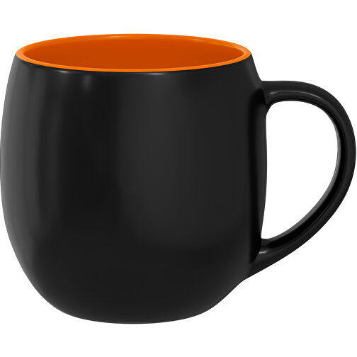 Olaf Innen Farbig Außen Schwarz 400ml , schwarz / karottenorange, New Bone China Porzellan, 9,00cm x 12,00cm (Höhe x Breite), Bild 1