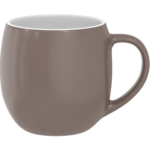 Olaf Aussen Farbig Innen Weiß 400ml , satin-matt braun / weiß, New Bone China Porzellan, 9,00cm x 12,00cm (Höhe x Breite), Bild 1