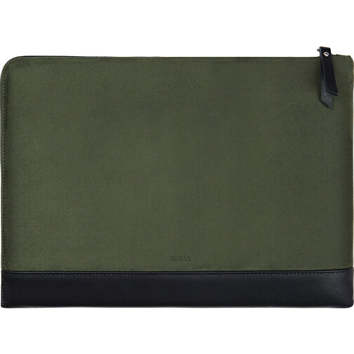 VINGA Marlow 14' Laptop Sleeve Aus RCS Recyceltem Polyester, Grün , grün, Polyester, 35,50cm x 2,00cm x 25,00cm (Länge x Höhe x Breite), Bild 3