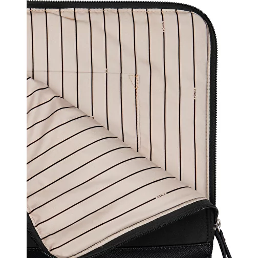 VINGA Marlow 14' Laptop Sleeve en polyester recyclé RCS, noir, Image 4