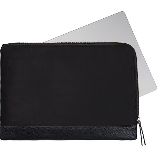 VINGA Marlow 16' Laptop Sleeve Aus RCS Recyceltem Polyester, Schwarz , schwarz, Polyester, 39,00cm x 2,00cm x 28,00cm (Länge x Höhe x Breite), Bild 2