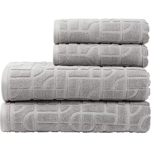 VINGA Verso serviette en coton bio OCS, set de 4, gris, Image 1