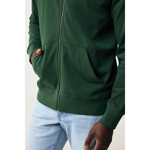 Iqoniq Abisko Zip-Kapuzenpullover Aus Recycelter Baumwolle, Forest Green , forest green, 50% recycelte und 50% biologische Baumwolle, XXXL, 80,00cm x 1,00cm x 68,00cm (Länge x Höhe x Breite), Bild 8