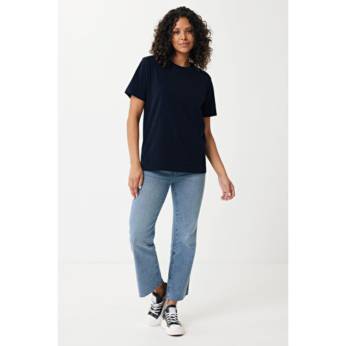 Iqoniq Kakadu Relaxed T-Shirt Aus Recycelter Baumwolle, Navy Blau , navy blau, 50% recycelte und 50% biologische Baumwolle, XXS, 64,00cm x 1,00cm x 50,00cm (Länge x Höhe x Breite), Bild 6