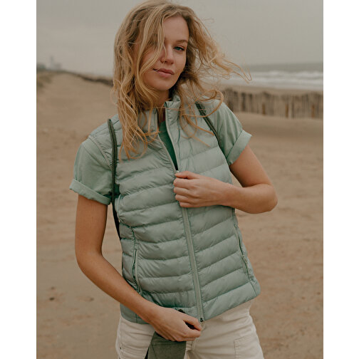 Iqoniq Meru bodywarmer femme en polyester recyclé, Iceberg green, Image 16