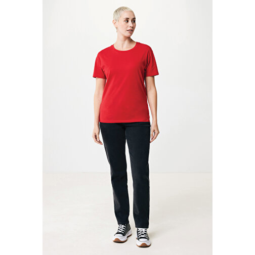 Iqoniq Yala Damen T-Shirt Aus Recycelter Baumwolle, Rot , rot, 30% recycelte und 70% biologische Baumwolle, XXS, 59,00cm x 0,50cm x 44,00cm (Länge x Höhe x Breite), Bild 4