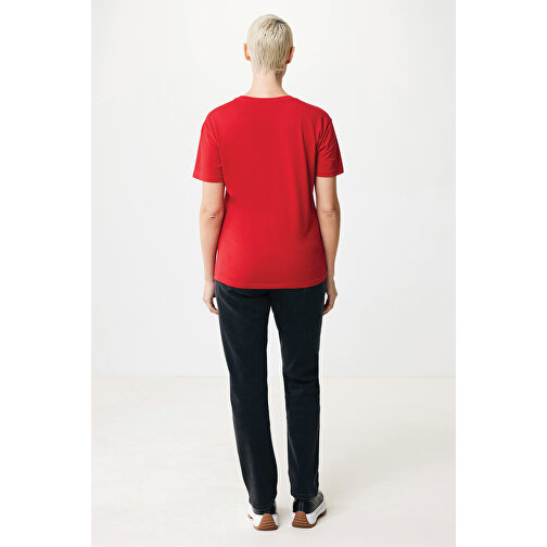 Iqoniq Yala Damen T-Shirt Aus Recycelter Baumwolle, Rot , rot, 30% recycelte und 70% biologische Baumwolle, XXS, 59,00cm x 0,50cm x 44,00cm (Länge x Höhe x Breite), Bild 5