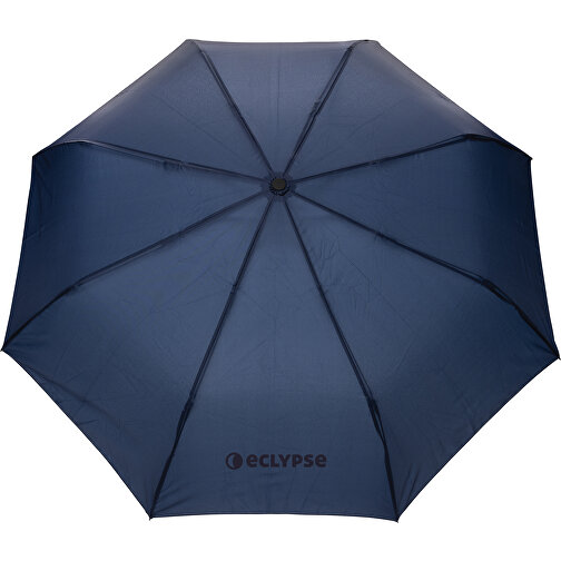 Kaycey 21“ Auto-Open Mini-Regenschirm Aus AWARE™ RPET, Navy Blau , navy blau, PET - recycelt,Fiberglas, 57,00cm (Höhe), Bild 6