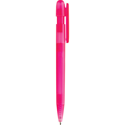 Devin Transparenter Stift Aus GRS Zertifiziertem RABS, Rosa , rosa, ABS - recycelt, 14,00cm (Höhe), Bild 5