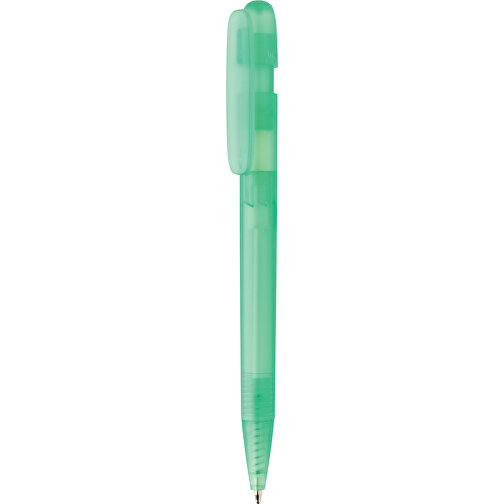 Stylo transparent Devin en rABS certifié GRS, vert, Image 1