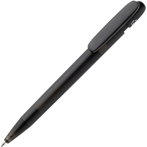 Devin Transparenter Stift Aus GRS Zertifiziertem RABS, Schwarz , schwarz, ABS - recycelt, 14,00cm (Höhe), Bild 2