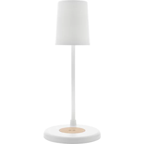 Zenara lampe de bureau 15W en plastique RCS rec. & liège, blanc, Image 2