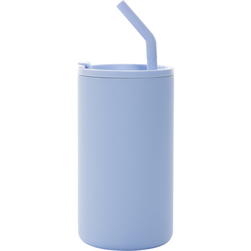 Cube Becher Aus RCS Recyceltem Stahl 800ml, Hellblau , hellblau, Rostfreier Stahl - recycelt,Polypropylen - recycelt, 18,00cm (Höhe), Bild 3