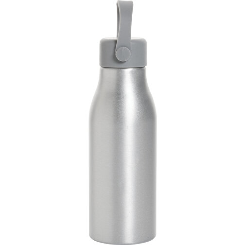 Botella Pluto de aluminio reciclado con certificado RCS 680 ml, plateada, Imagen 3