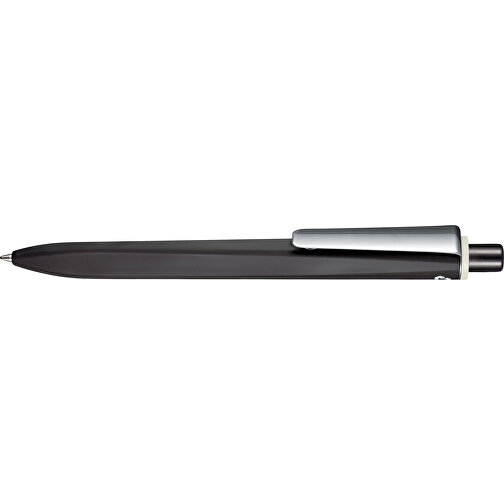 Kugelschreiber RIDGE RECYCLED SOFT M , Ritter-Pen, schwarz / grau, ABS u. Metall, 14,10cm (Länge), Bild 3