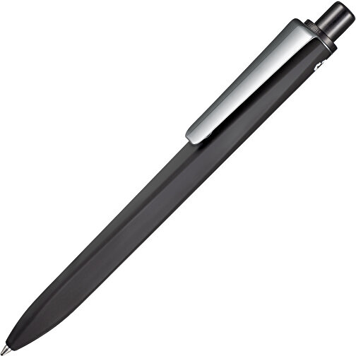 Kugelschreiber RIDGE RECYCLED SOFT M , Ritter-Pen, schwarz, ABS u. Metall, 14,10cm (Länge), Bild 2