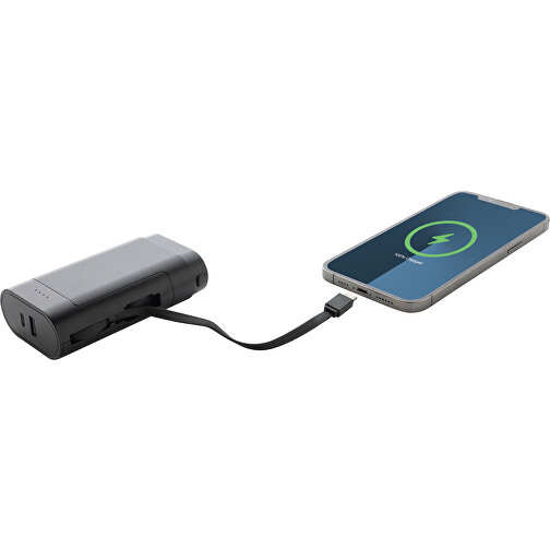 CycleCell 10.000mah powerbank med udtageligt batteri, sort, Billede 8