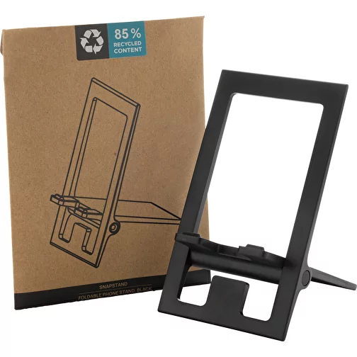 SnapStand support de téléphone pliable en ABS recyclé RCS, noir, Image 15