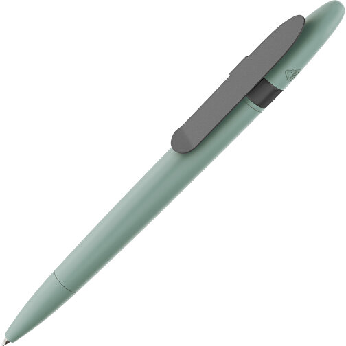 Prodir DS5 TSM Twist Kugelschreiber , Prodir, sage green-graphit satiniert, Kunststoff/Metall, 14,30cm x 1,50cm (Länge x Breite), Bild 1