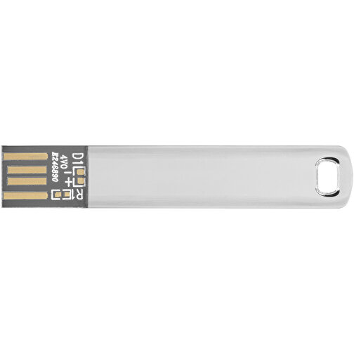 Metall Flach USB 2.0 , metal MB , 128 GB , Metall MB , 6,50cm x 1,20cm x 2,70cm (Länge x Höhe x Breite), Bild 4