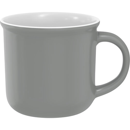 Camp Aussen Farbig Innen Weiß 320ml , grau / weiß, New Bone China Porzellan, 8,00cm x 12,00cm (Höhe x Breite), Bild 1