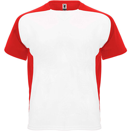 Bugatti T-Shirt Unisex Aus Recyceltem Material , weiss / rot, Mesh mit Cool Fit Finish 100% Polyester, 140 g/m2, 2XL, , Bild 1