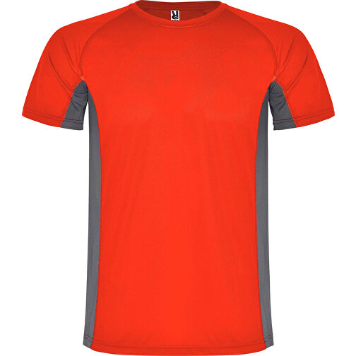 Shanghai Sport T-Shirt Für Kinder , rot / dark lead, Mesh mit Cool Fit Finish 100% Polyester, 140 g/m2, Contrast fabric, Mesh mit Cool Fit Finish 100% Polyester, 140 g/m2, 12, , Bild 1