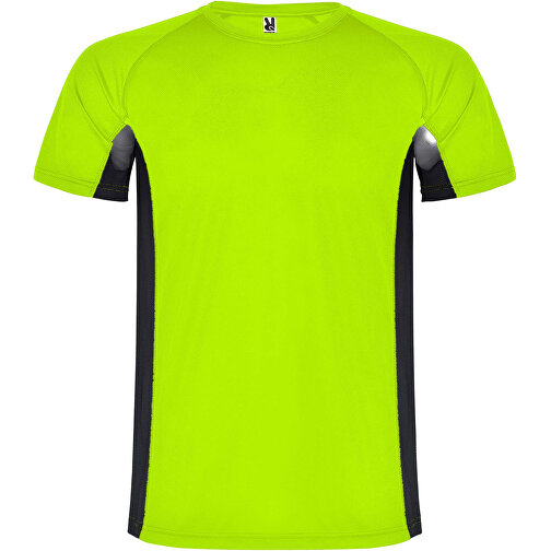 Shanghai Sport T-Shirt Für Kinder , fluor green / schwarz, Mesh mit Cool Fit Finish 100% Polyester, 140 g/m2, Contrast fabric, Mesh mit Cool Fit Finish 100% Polyester, 140 g/m2, 12, , Bild 1