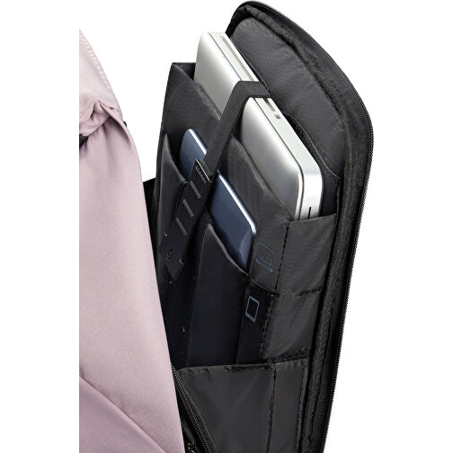 Samsonite - Securipak 2.0 -BACKPACK 15.6” , Samsonite, lilac, 100% RECYCLED PET POLYESTER, 44,50cm x 18,00cm x 30,00cm (Länge x Höhe x Breite), Bild 3