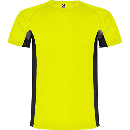 Shanghai Sport T-Shirt Für Kinder , fluor yellow / schwarz, Mesh mit Cool Fit Finish 100% Polyester, 140 g/m2, Contrast fabric, Mesh mit Cool Fit Finish 100% Polyester, 140 g/m2, 12, , Bild 1