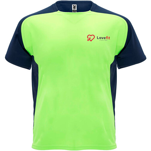 Bugatti Sport T-Shirt Für Kinder , fluor green / navy blue, Mesh mit Cool Fit Finish 100% Polyester, 140 g/m2, 16, , Bild 2