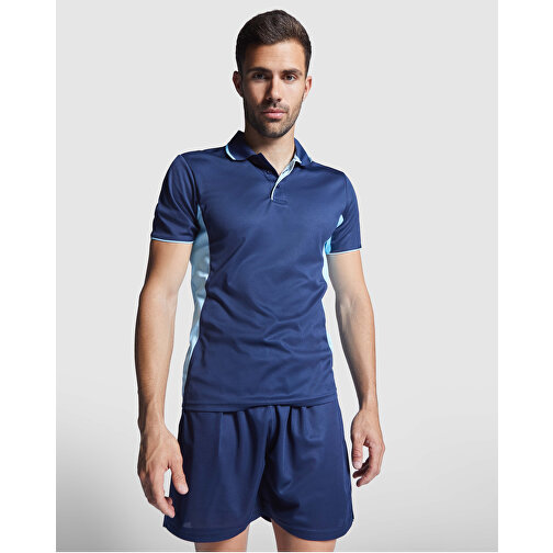 Montmelo Sport Poloshirt Unisex , schwarz / limone, Piqué Strick mit Cool Fit Finish 100% Polyester, 150 g/m2, 2XL, , Bild 4