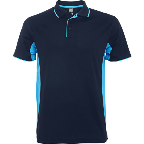 Montmelo Sport Poloshirt Unisex , navy blue / himmelblau, Piqué Strick mit Cool Fit Finish 100% Polyester, 150 g/m2, 2XL, , Bild 1