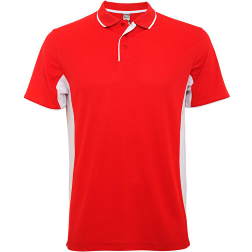 Montmelo Sport Poloshirt Unisex , rot / weiß, Piqué Strick mit Cool Fit Finish 100% Polyester, 150 g/m2, 3XL, , Bild 1