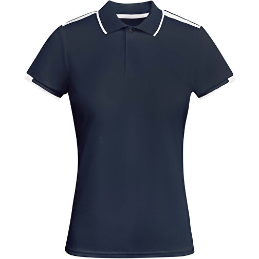 Tamil Sport Poloshirt Für Damen , navy blue / weiß, Piqué Strick mit Cool Fit Finish 50% Recyceltes Polyester, 50% Polyester, 140 g/m2, M, , Bild 1